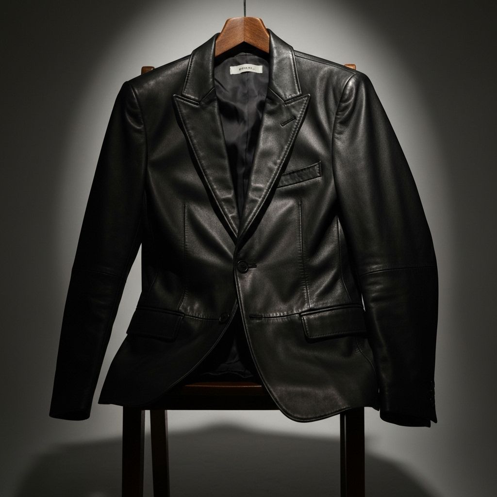 Oversized Leather Blazer