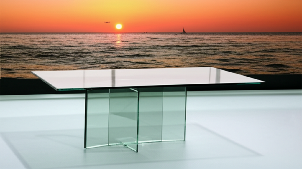 Cyberpunk Glass Coffee Table